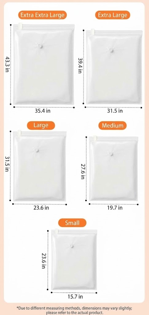 Premium Space-Saving Vacuum Storage Bags