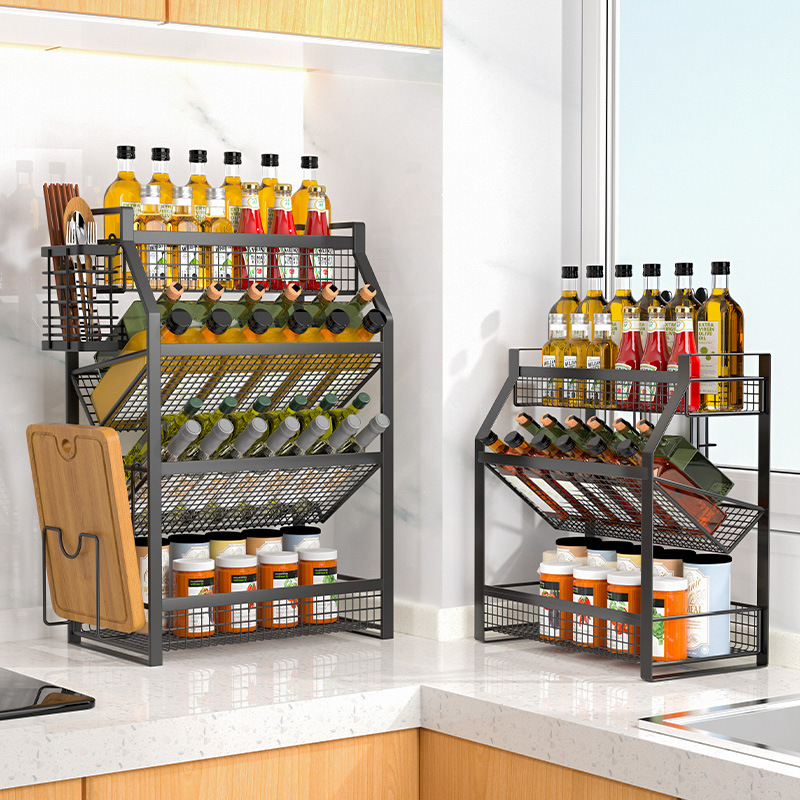 Multi-Tier Kitchen Spice Organizer Shelf Rack