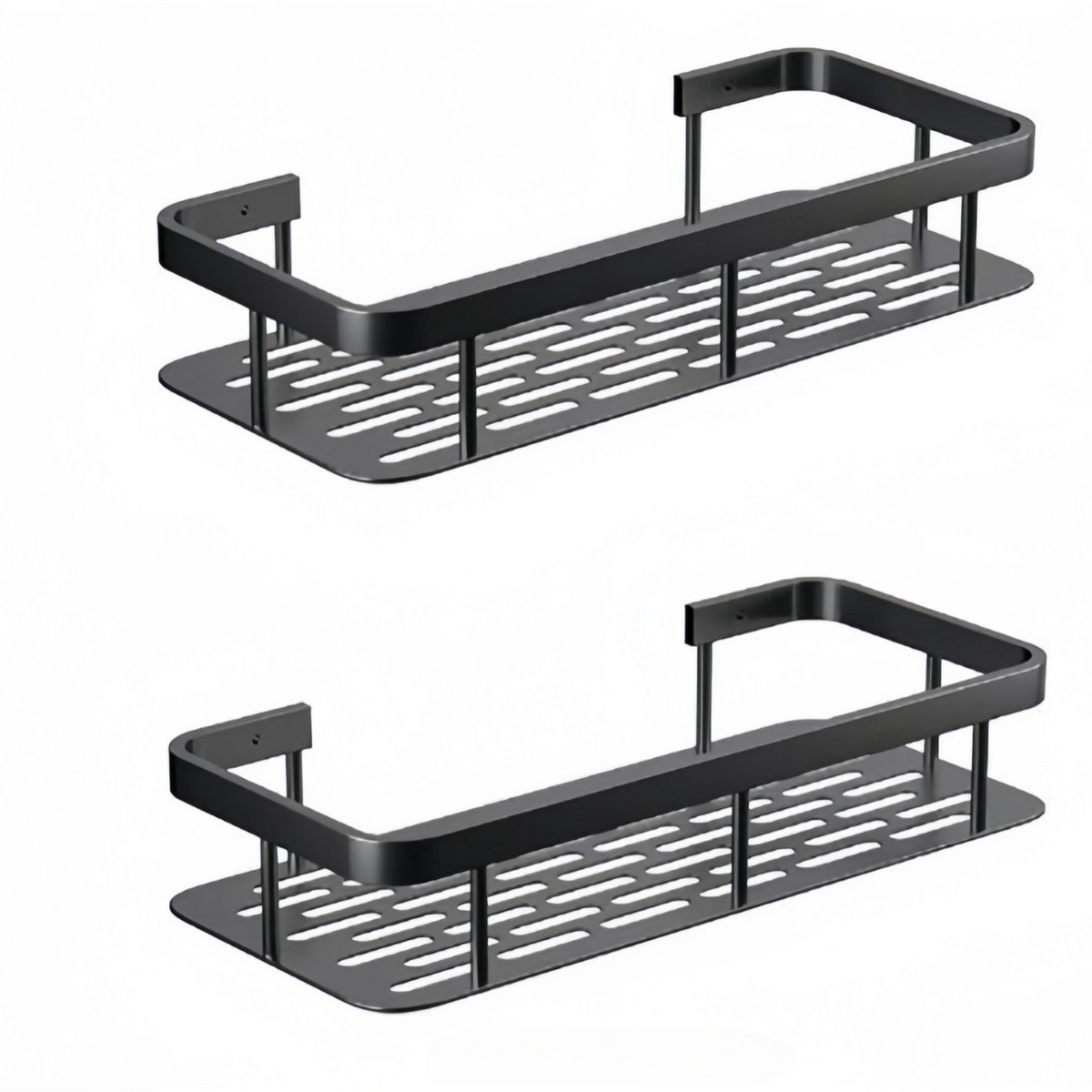 Wall-Mounted Adhesive Bathroom Shelf
